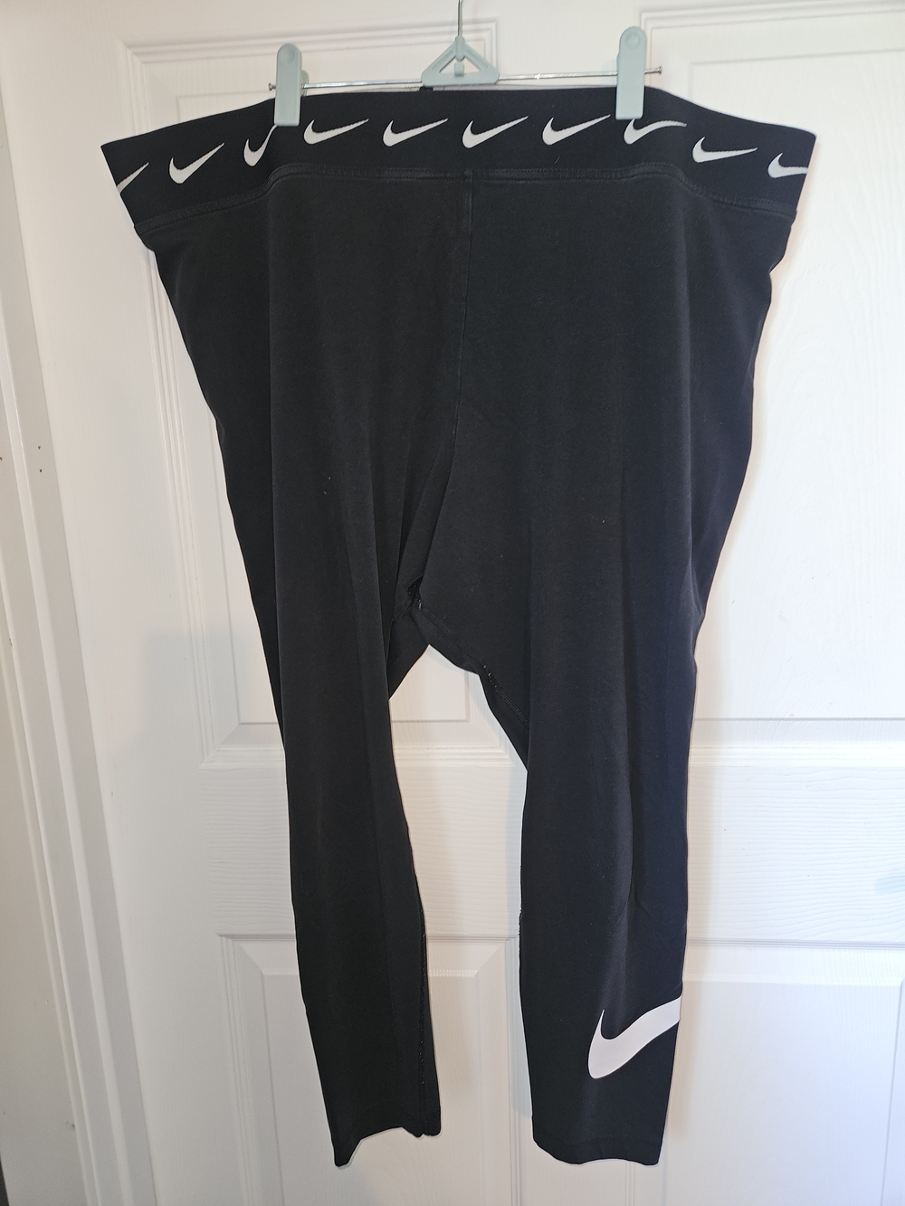 Nike Black Leggings with White Swoosh